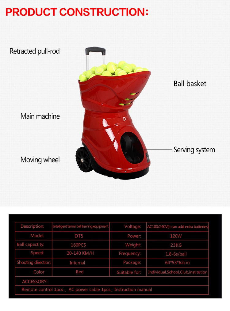 4-tennis ball training machine